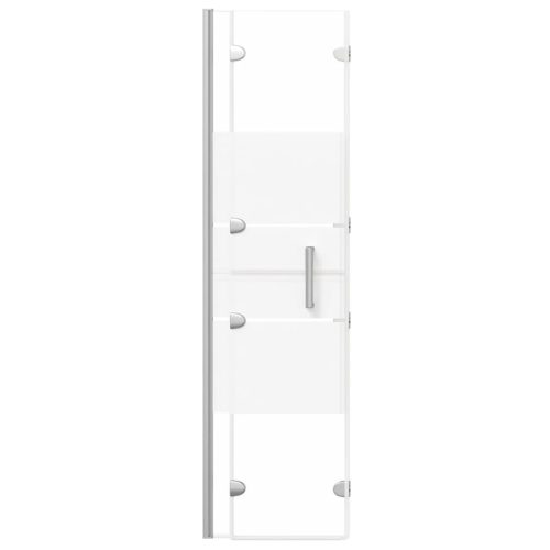  fehér ESG zuhanykabin összecsukható ajtóval 100 x 140 cm