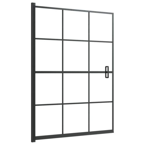  fekete ESG zuhanykabin 100 x 140 cm