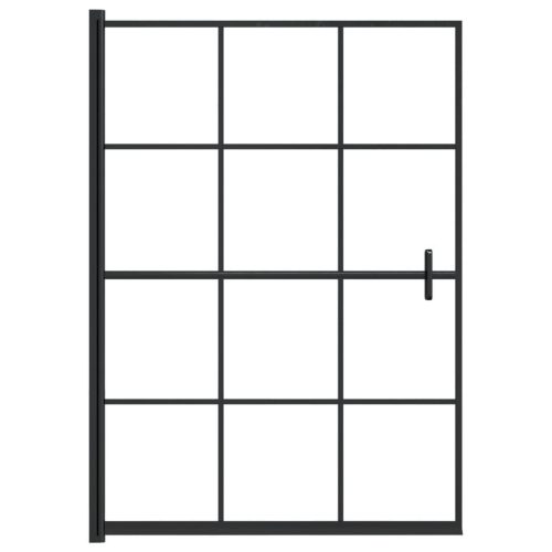  fekete ESG zuhanykabin 100 x 140 cm