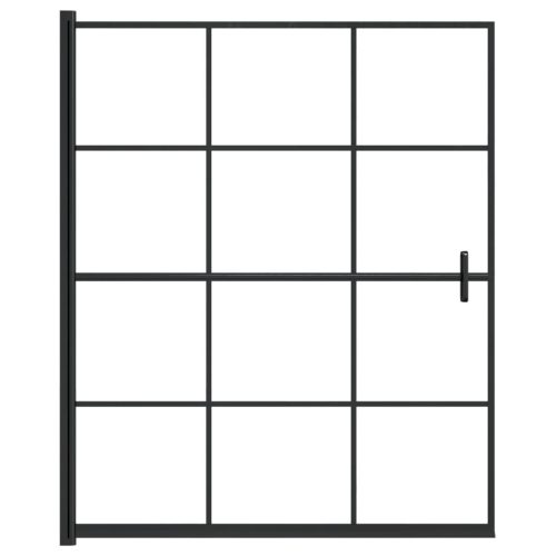  fekete ESG zuhanykabin 116 x 140 cm