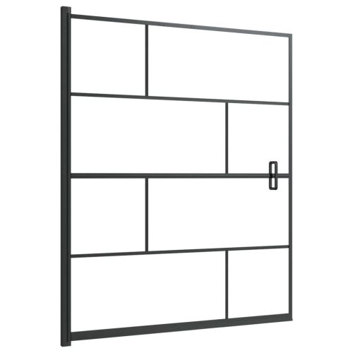  fekete ESG zuhanykabin 116 x 140 cm