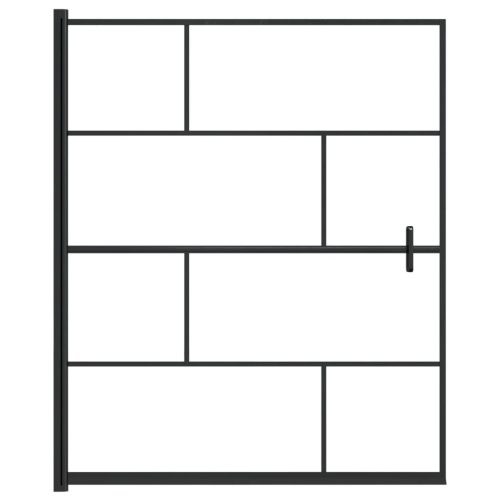  fekete ESG zuhanykabin 116 x 140 cm