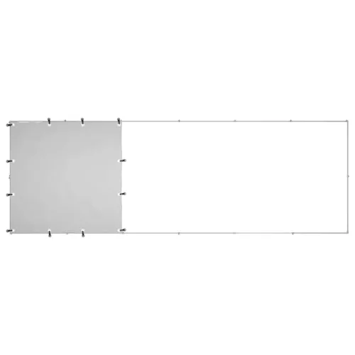  ezüstszínű acél kutyakennel 330 x 110 x 110 cm