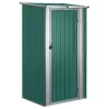  zöld horganyzott acél kerti fészer 118,5 x 97 x 209,5 cm