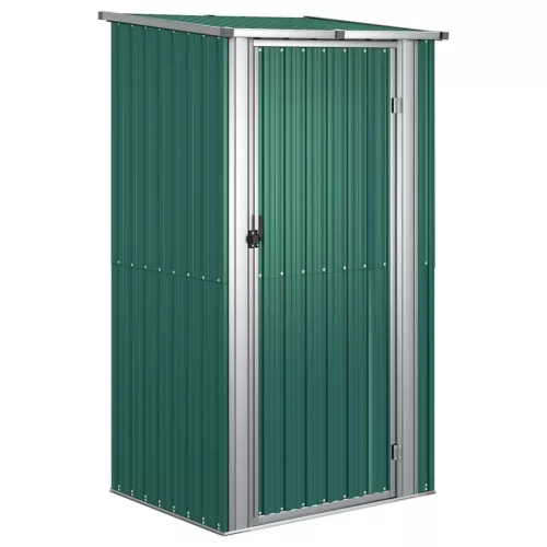  zöld horganyzott acél kerti fészer 118,5 x 97 x 209,5 cm
