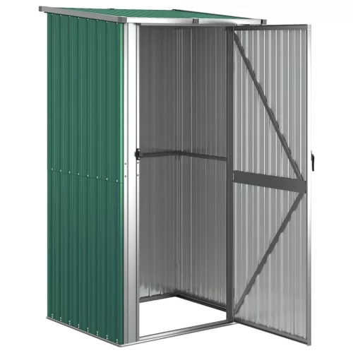  zöld horganyzott acél kerti fészer 118,5 x 97 x 209,5 cm