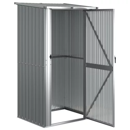  szürke horganyzott acél kerti fészer 118,5 x 97 x 209,5 cm