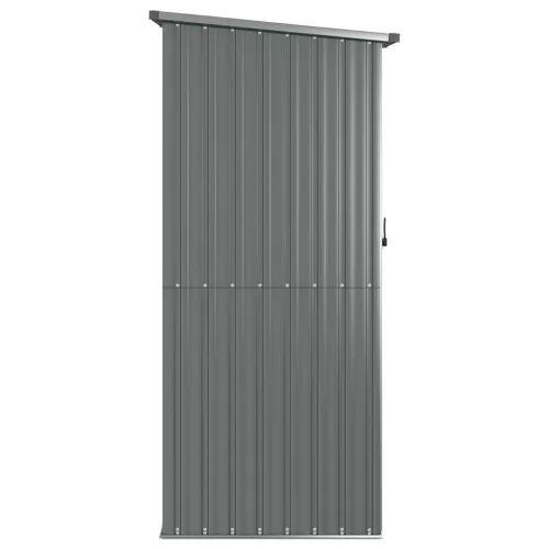  szürke horganyzott acél kerti fészer 118,5 x 97 x 209,5 cm