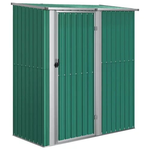  zöld horganyzott acél kerti fészer 180,5 x 97 x 209,5 cm