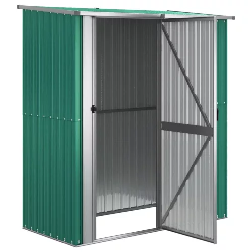  zöld horganyzott acél kerti fészer 180,5 x 97 x 209,5 cm