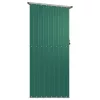  zöld horganyzott acél kerti fészer 180,5 x 97 x 209,5 cm