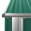  zöld horganyzott acél kerti fészer 180,5 x 97 x 209,5 cm