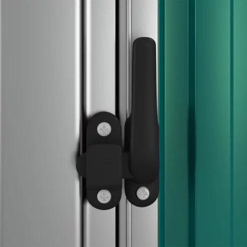  zöld horganyzott acél kerti fészer 180,5 x 97 x 209,5 cm