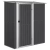  antracitszürke horganyzott acél kerti fészer 180,5x97x209,5 cm