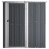  antracitszürke horganyzott acél kerti fészer 180,5x97x209,5 cm
