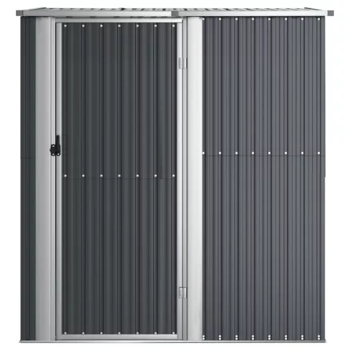  antracitszürke horganyzott acél kerti fészer 180,5x97x209,5 cm