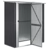  antracitszürke horganyzott acél kerti fészer 180,5x97x209,5 cm