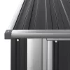  antracitszürke horganyzott acél kerti fészer 180,5x97x209,5 cm