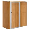  fa megjelenésű horganyzott acél kerti fészer 180,5x97x209,5 cm