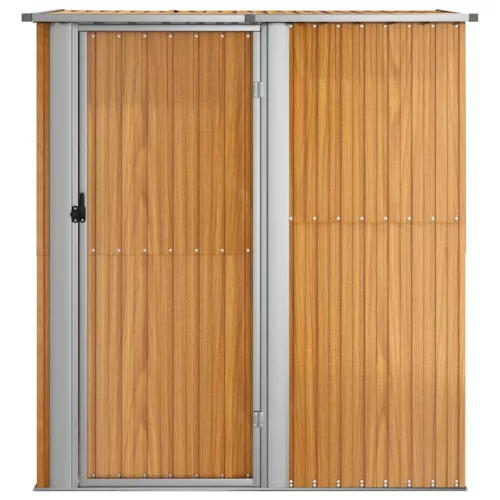  fa megjelenésű horganyzott acél kerti fészer 180,5x97x209,5 cm