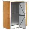  fa megjelenésű horganyzott acél kerti fészer 180,5x97x209,5 cm