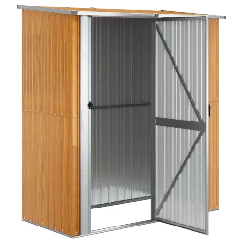  fa megjelenésű horganyzott acél kerti fészer 180,5x97x209,5 cm