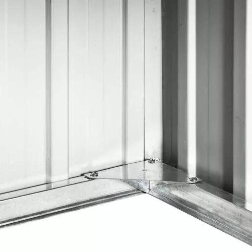 barna horganyzott acél kerti robotfűnyíró-tároló 92x97x63 cm