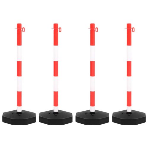  lánctartóoszlop-szett 10 m-es műanyag lánccal