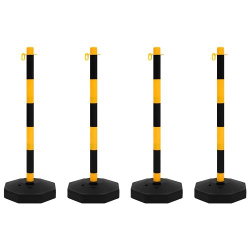  lánctartóoszlop-szett 10 m-es műanyag lánccal