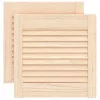  2 db tömör fenyőfa lamellás szekrényajtó 39,5 x 39,4 cm