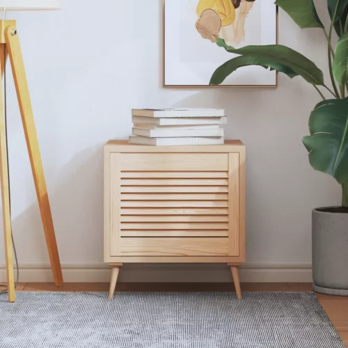  tömör fenyőfa lamellás szekrényajtó 39,5 x 49,4 cm