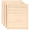  4 db tömör fenyőfa lamellás szekrényajtó 69 x 59,4 cm