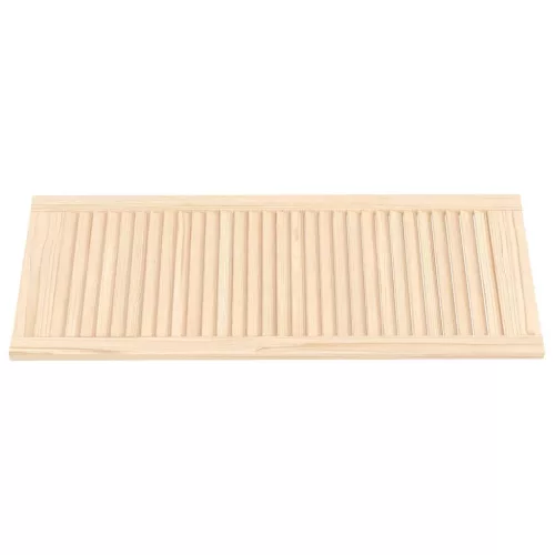  tömör fenyőfa lamellás szekrényajtó 99,3 x 39,4 cm