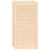  2 db tömör fenyőfa lamellás szekrényajtó 99,3 x 49,4 cm