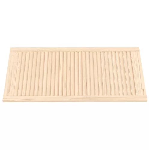  4 db tömör fenyőfa lamellás szekrényajtó 99,3 x 49,4 cm