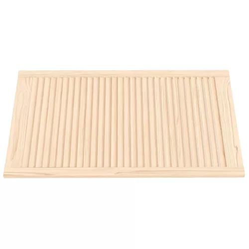  4 db tömör fenyőfa lamellás szekrényajtó 99,3 x 59,4 cm