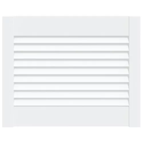  fehér tömör fenyőfa lamellás szekrényajtó 39,5 x 49,4 cm