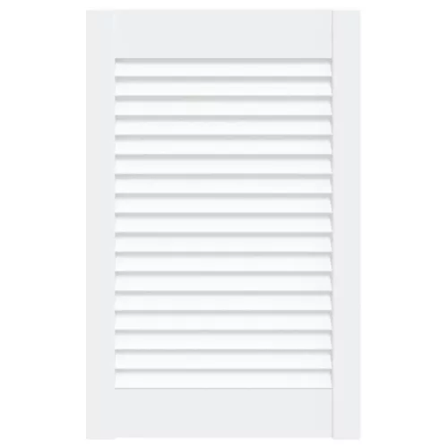  fehér tömör fenyőfa lamellás szekrényajtó 61,5 x 39,4 cm