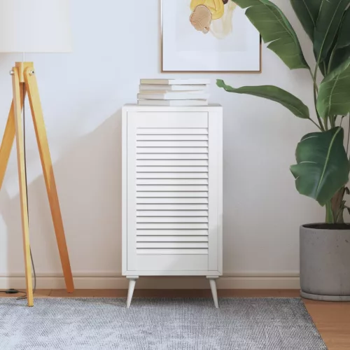  fehér tömör fenyőfa lamellás szekrényajtó 69 x 39,4 cm