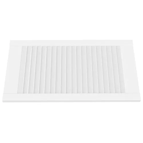  fehér tömör fenyőfa lamellás szekrényajtó 69 x 39,4 cm