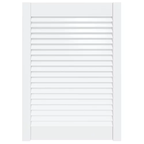  fehér tömör fenyőfa lamellás szekrényajtó 69 x 49,4 cm