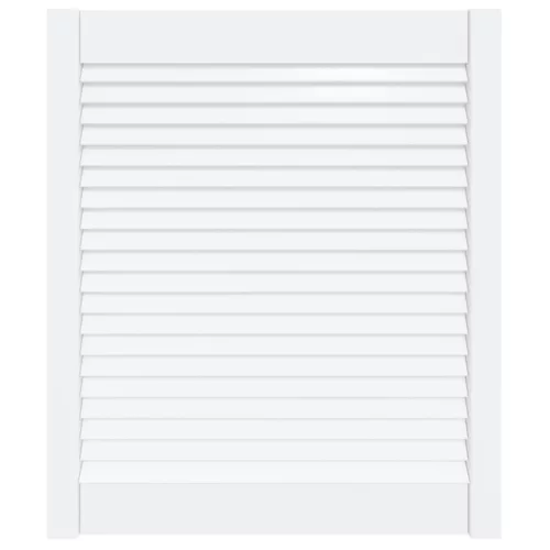  fehér tömör fenyőfa lamellás szekrényajtó 69 x 59,4 cm
