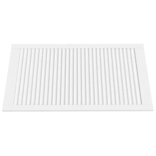  fehér tömör fenyőfa lamellás szekrényajtó 99,3 x 59,4 cm