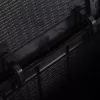  fekete PP rattan kerti tároló doboz 90 L