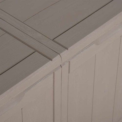  barna PP fa hatású kerti tárolóláda 270 L