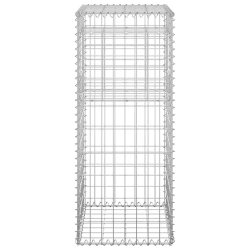   vas gabionkosaras oszlop 40 x 40 x 100 cm
