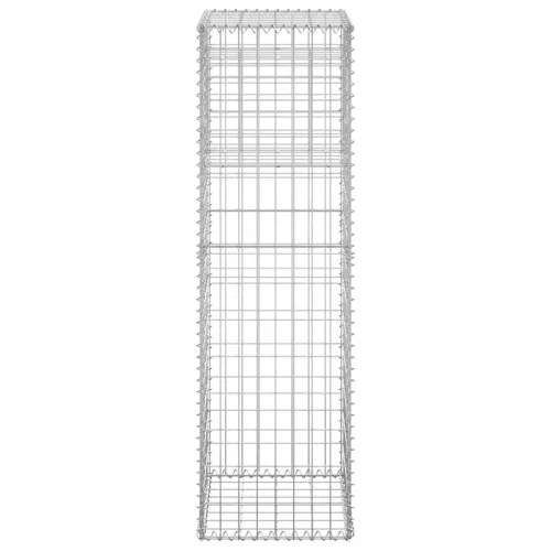   vas gabionkosaras oszlop 40 x 40 x 140 cm