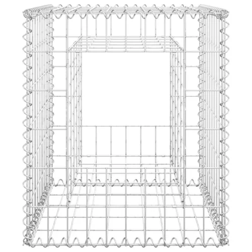   vas gabionkosaras oszlop 50 x 50 x 60 cm