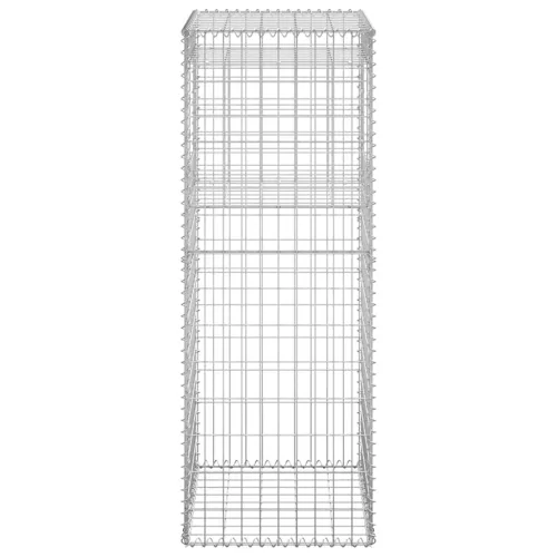   vas gabionkosaras oszlop 50 x 50 x 140 cm