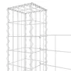   U-alakú vas gabionkosár 5 oszloppal 500 x 20 x 150 cm